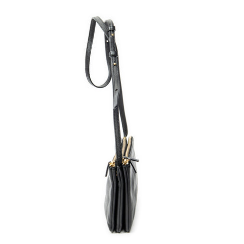 Trio Crossbody Bag Leather Small