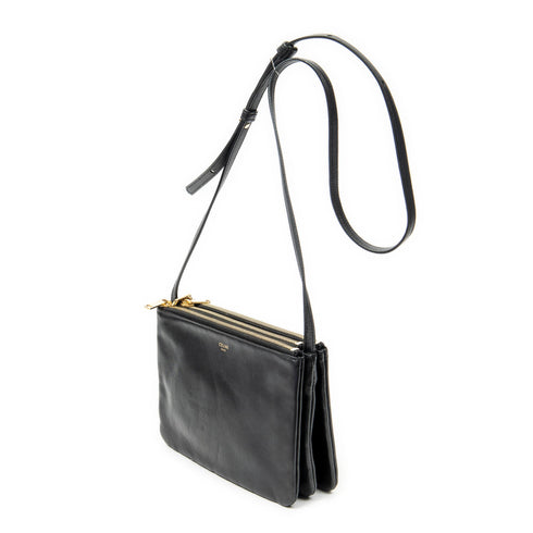 Trio Crossbody Bag Leather Small