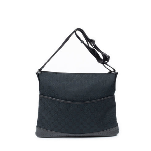 Zip Messenger Bag Guccissima Leather Large