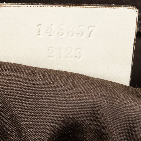 Zip Messenger Bag GG Canvas with Perforated Leather Medium