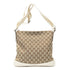Zip Messenger Bag GG Canvas with Perforated Leather Medium