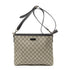 Zip Top Messenger Bag GG Coated Canvas Medium