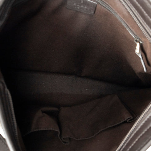 Zip Top Messenger Bag GG Coated Canvas Medium