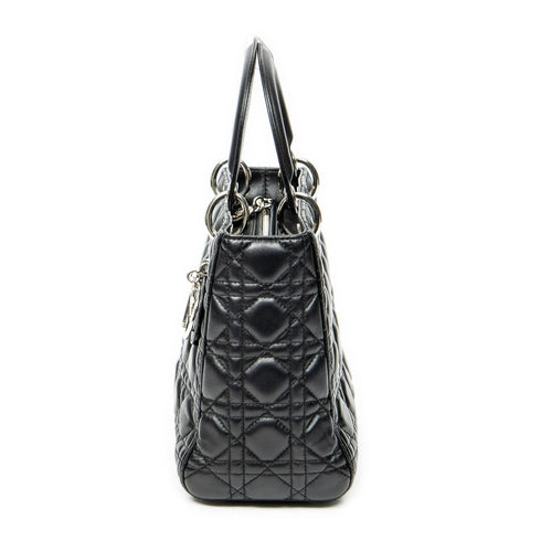 Lady Dior Bag Cannage Quilt Lambskin Medium