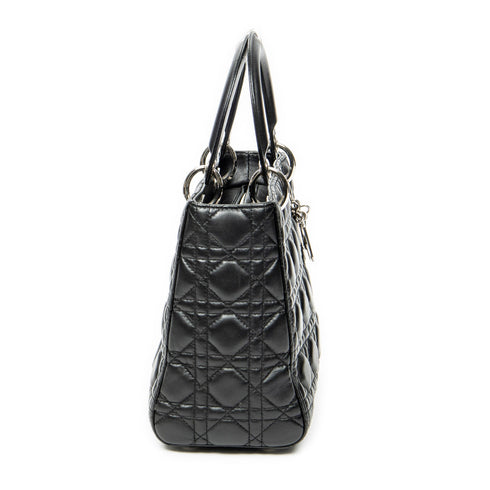 Lady Dior Bag Cannage Quilt Lambskin Medium
