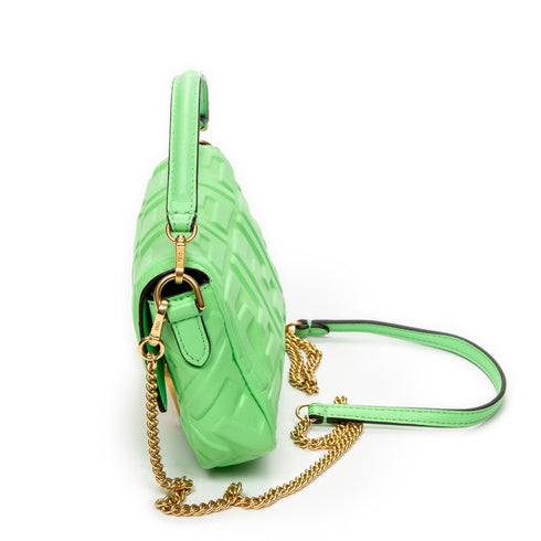 Baguette NM Bag Zucca Embossed Leather Medium
