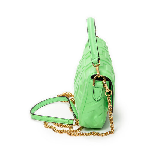 Baguette NM Bag Zucca Embossed Leather Medium
