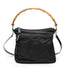 Vintage Convertible Bamboo Top Handle Bag Leather Medium