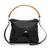 Vintage Convertible Bamboo Top Handle Bag Leather Medium