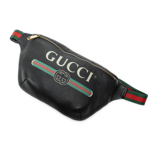Logo Belt Bag Printed Leather Medium