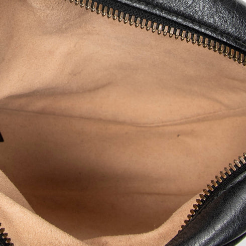 GG Marmont Round Shoulder Bag Matelasse Leather Mini
