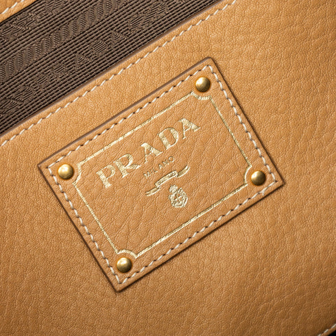 Side Pocket Tote Vitello Daino Medium