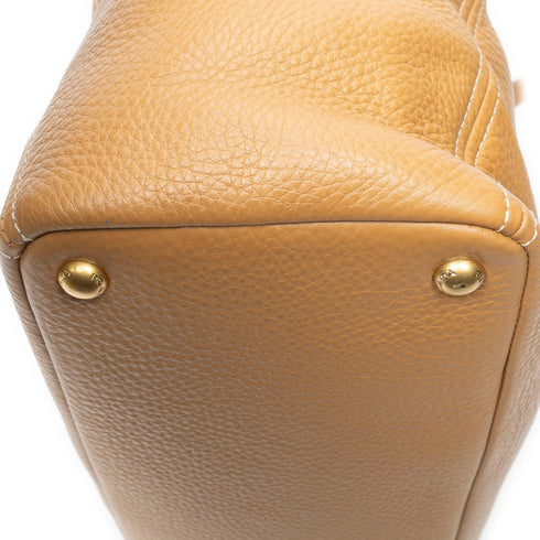 Side Pocket Tote Vitello Daino Medium