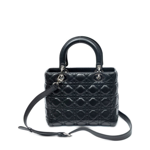 Lady Dior Bag Cannage Quilt Lambskin Medium