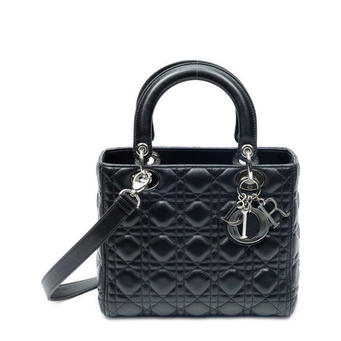 Lady Dior Bag Cannage Quilt Lambskin Medium