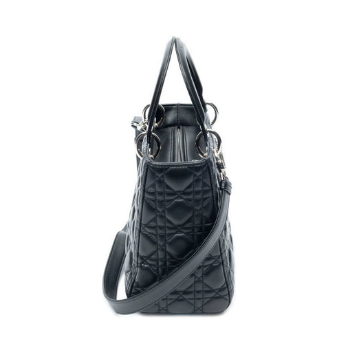 Lady Dior Bag Cannage Quilt Lambskin Medium