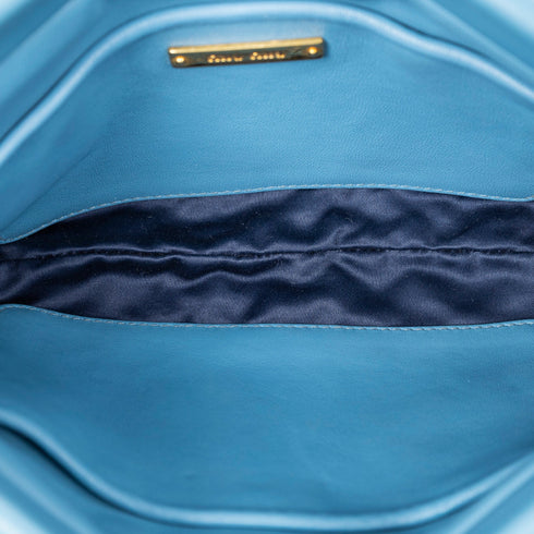 Flap Crossbody Bag Matelasse Leather Small