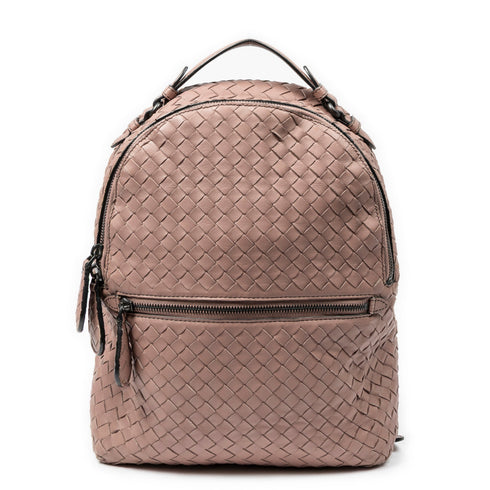 Front Pocket Backpack Intrecciato Nappa Large