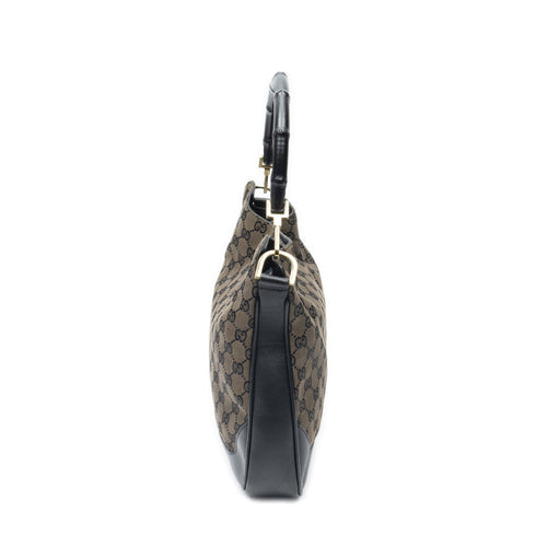 Diana Bamboo Shoulder Bag GG Canvas Medium
