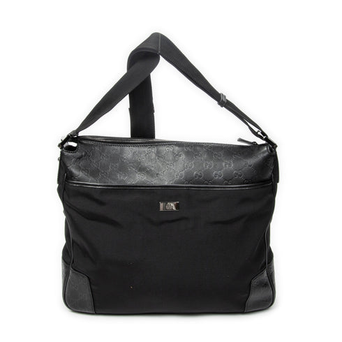 Zip Messenger Bag Guccissima Leather Medium