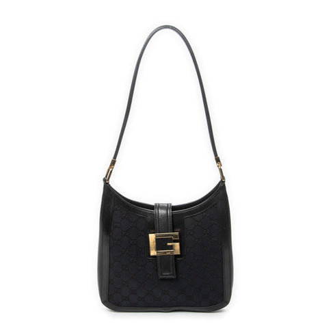 New Ladies Web Hobo GG Canvas Medium