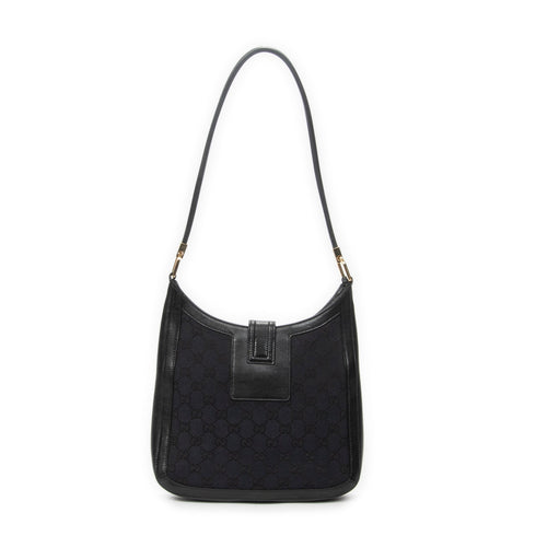 New Ladies Web Hobo GG Canvas Medium