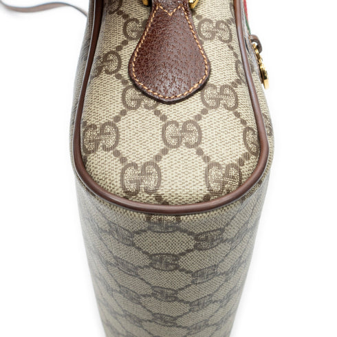 Ophidia Shoulder Bag GG Coated Canvas Small