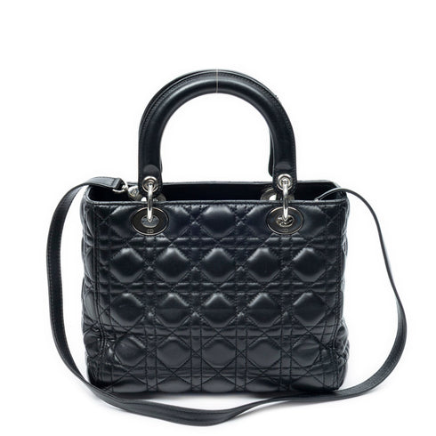 Lady Dior Bag Cannage Quilt Lambskin Medium