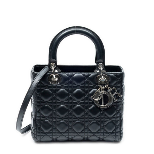 Lady Dior Bag Cannage Quilt Lambskin Medium