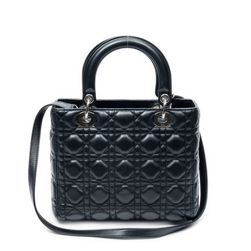 Lady Dior Bag Cannage Quilt Lambskin Medium