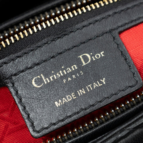 Lady Dior Bag Cannage Quilt Lambskin Medium