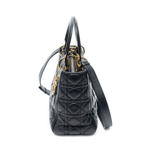 Lady Dior Bag Cannage Quilt Lambskin Medium