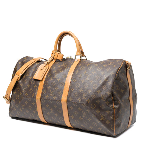 Keepall Bandouliere Bag Monogram Canvas 55