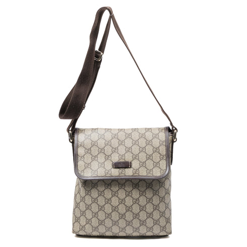 Flap Messenger GG Coated Canvas Small