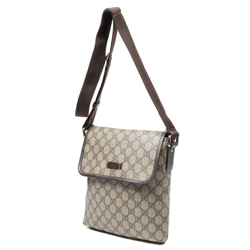 Flap Messenger GG Coated Canvas Small