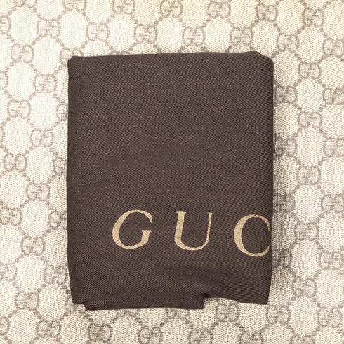 Zip Top Messenger Bag GG Coated Canvas Large