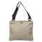 Zip Top Messenger Bag GG Coated Canvas Large