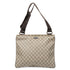 Zip Top Messenger Bag GG Coated Canvas Large