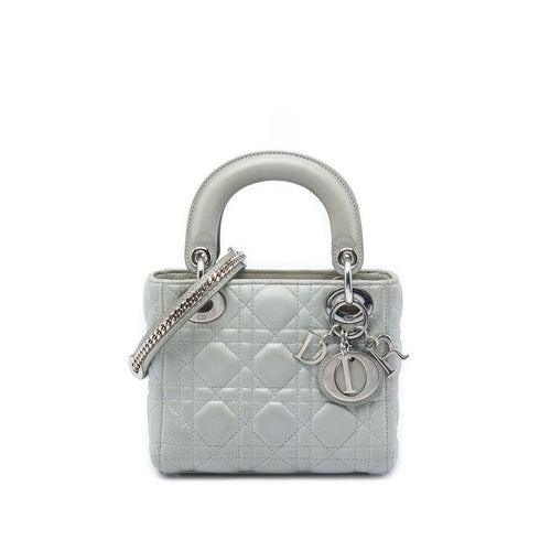 Lady Dior Chain Bag Cannage Quilt Lambskin Mini