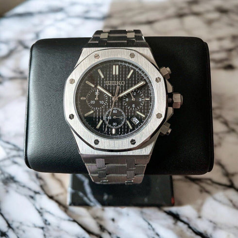 SEIKO MOD ROYAL OAK | CHRONO BLACK