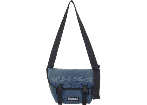 Supreme Denim Messenger Bag Washed Indigo