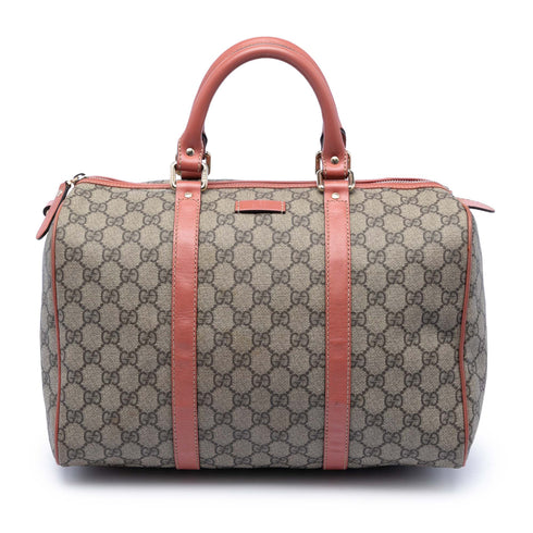 Joy Boston Bag GG Coated Canvas Medium