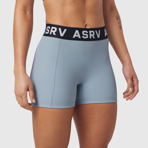 W027. LYCRA® Ribbed Short - Light Sky