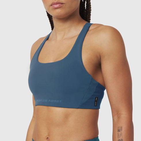 W039. LYCRA® Hybrid Sports Bra - Storm