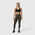 W071. LYCRA® Ribbed Legging - Olive