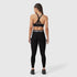 W071. LYCRA® Ribbed Legging - Black