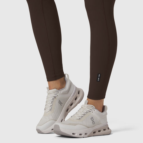 W071. LYCRA® Ribbed Legging - Dark Earth