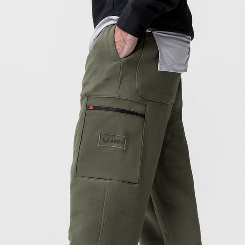 0736. Tech-Terry™ Cinch Cargo Jogger - Olive