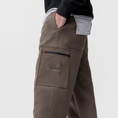 0736. Tech-Terry™ Cinch Cargo Jogger - Deep Taupe