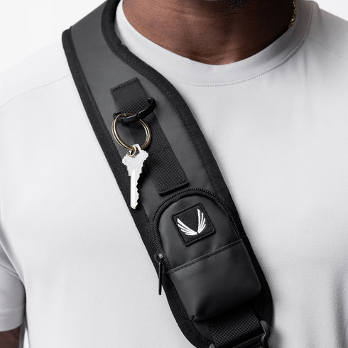 0705. Waterproof Holster Sling Bag - Black